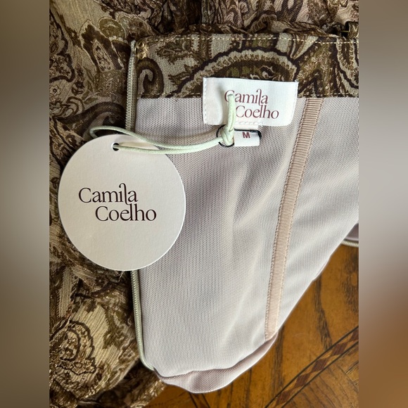 Revolve Midi Dress in Brown Paisley - Picture 5 of 5